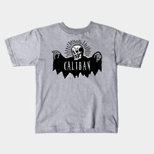 caliban skeleton skull Kids T-Shirt